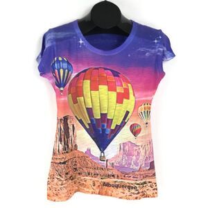 Sweet Gisele Albuquerque Balloon Tee Women's Small Stretch Fitted Casual Desert